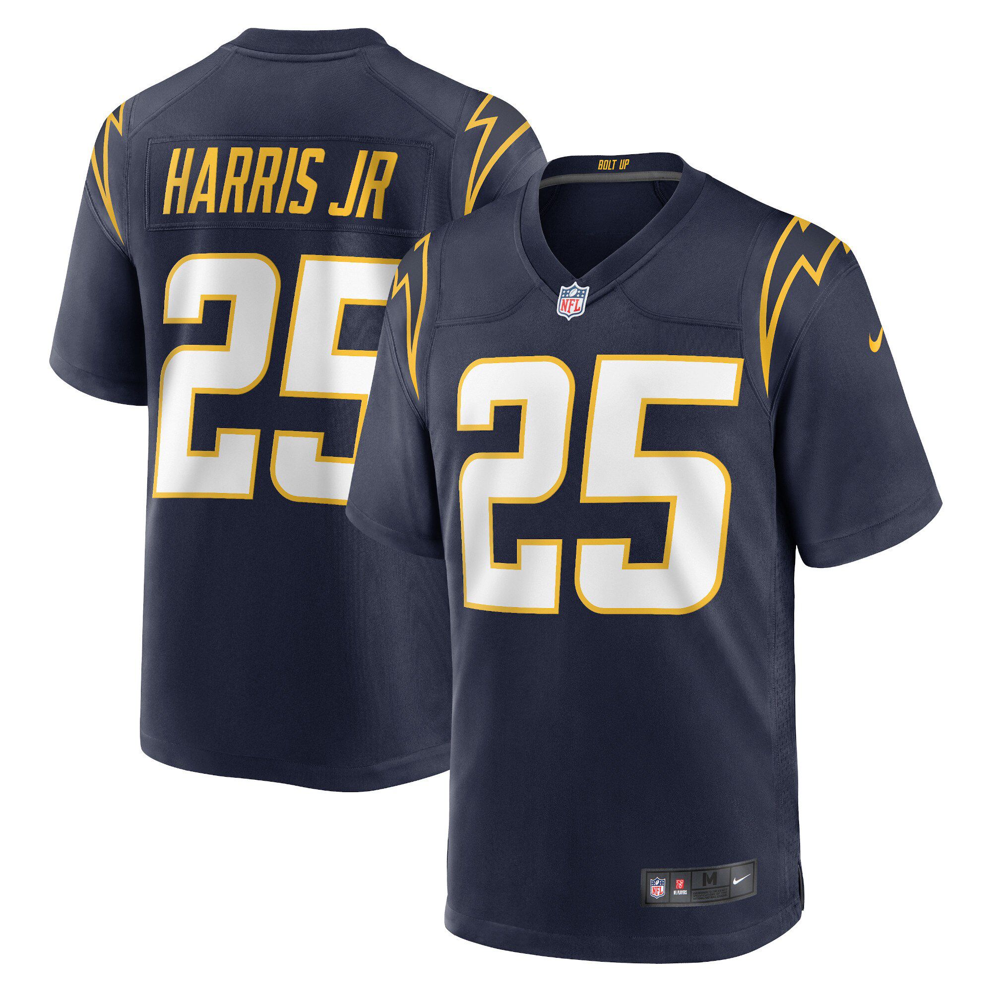 Men Los Angeles Chargers #25 Chris Harris Jr Nike Navy Game NFL Jersey